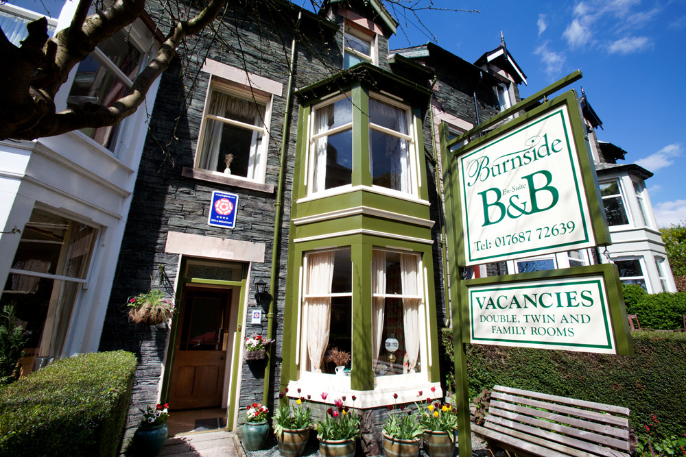 Burnside sign on the house, photographed by a guest
